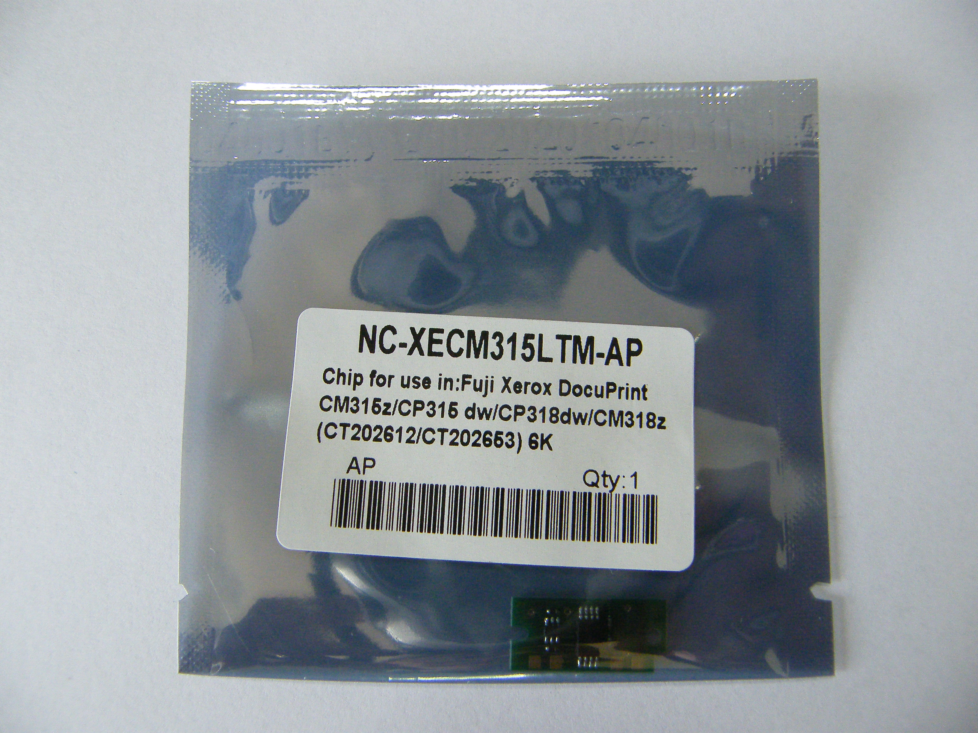 XEROX CHIP TONER CP315 CT202610/CT202651BLACK & CT202611/CT202652CYAN & CT202612/CT202653MAGENTA CT202613/CT202654 YELLOW 6K 350 กรัม