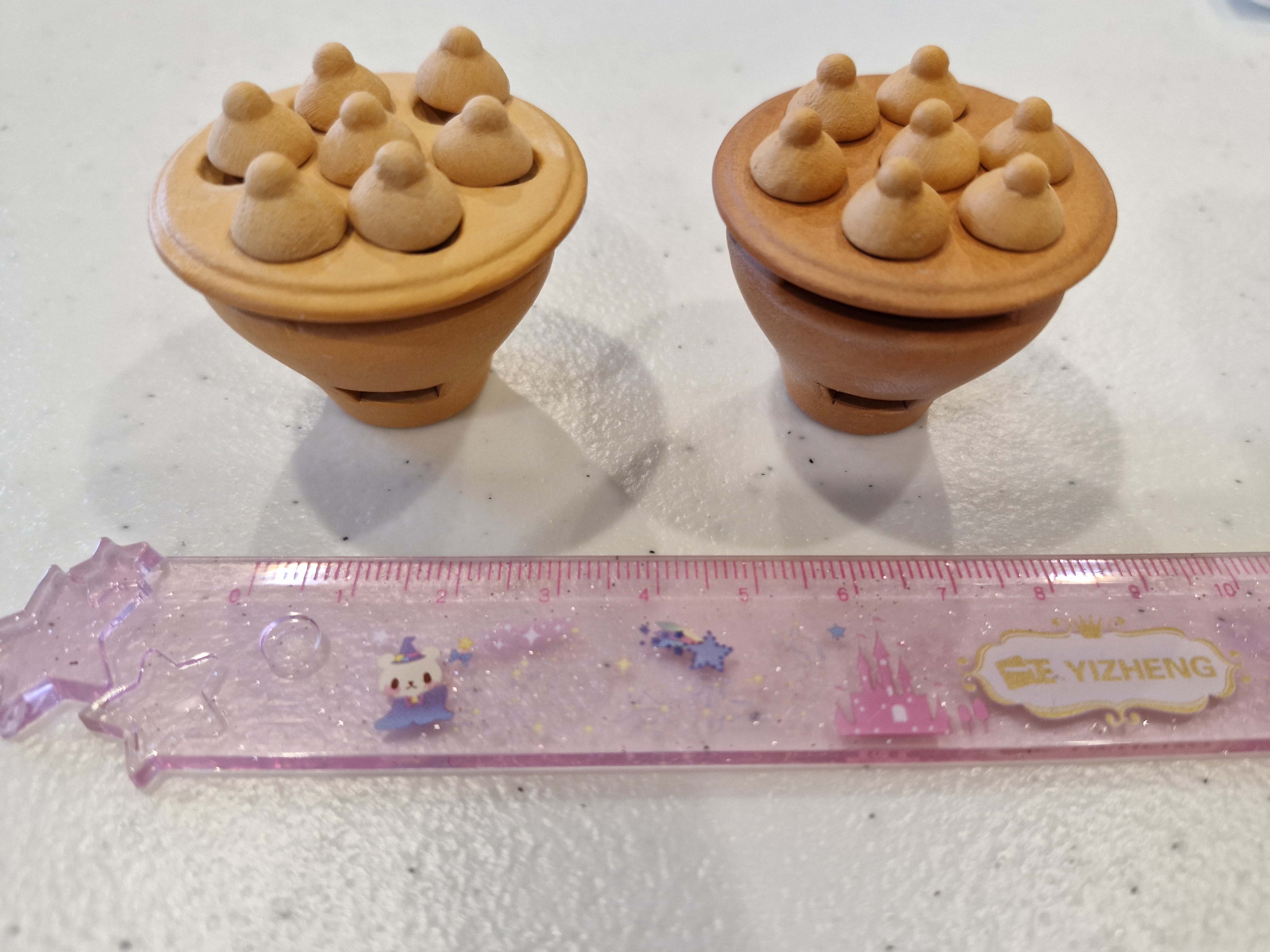 ชุดขนมครกจิ๋ว จากเครื่องปั้นดินเผาจิ๋ว งานจำลอง ตุ๊กตาจิ๋ว อาหาร ของเล่น โมเดล DIY ดินจำลอง มินิ