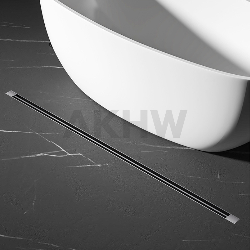 ตะแกรงน้ำทิ้งแบบยาว ลายเส้น KingsMan ความกว้าง 3.2cm วัสดุสแตนเลสหนา SUS304 ทนทาน ไม่เป็นสนิม [ขายปลีก/ส่ง]