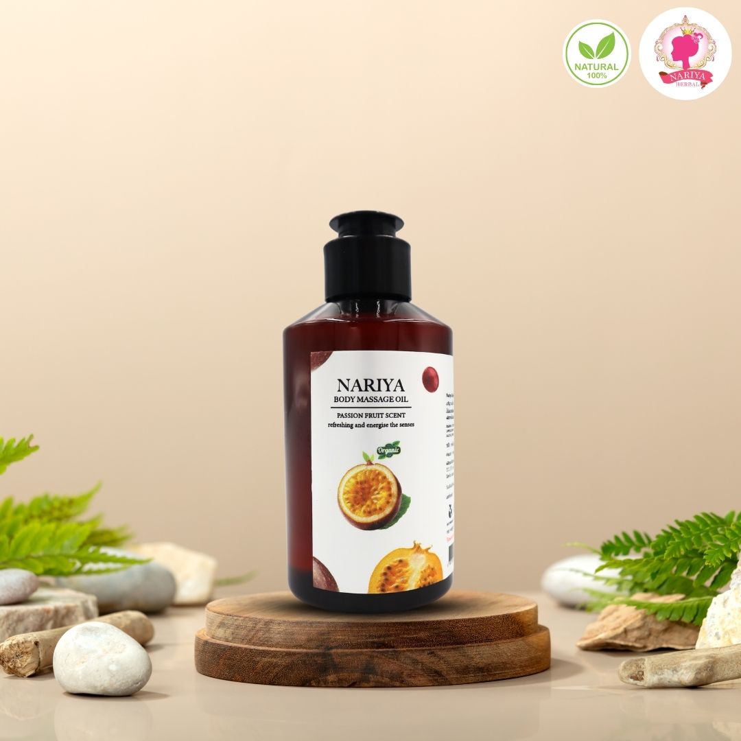 (ขนาดพกพา) น้ำมันนวดอโรม่า Body Massage Oil กลิ่นเสาวรส ขนาด 150 มิลลิลิตร น้ำมันนวด นวดผ่อนคลาย SKU-00073