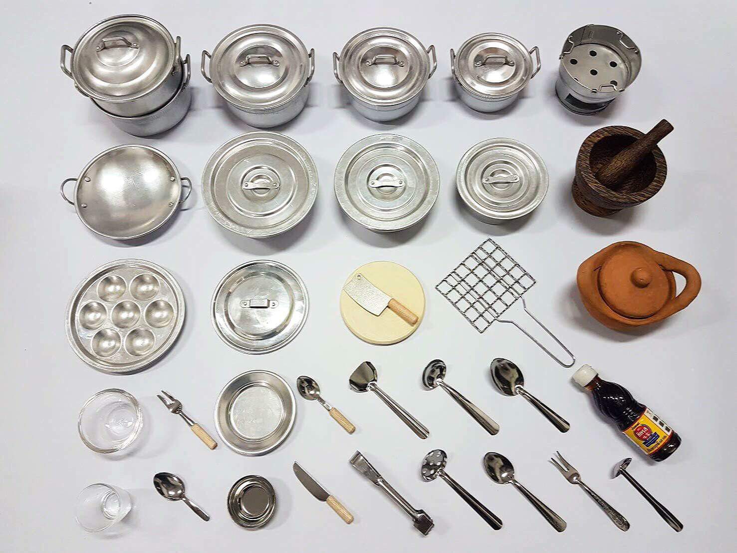 ของเล่นเซตชุดครัวเล็กสำหรับเด็กแต่ไม่จิ๋วงานสแตนเลสเซทใหญ่ทำอาหารได้จริง