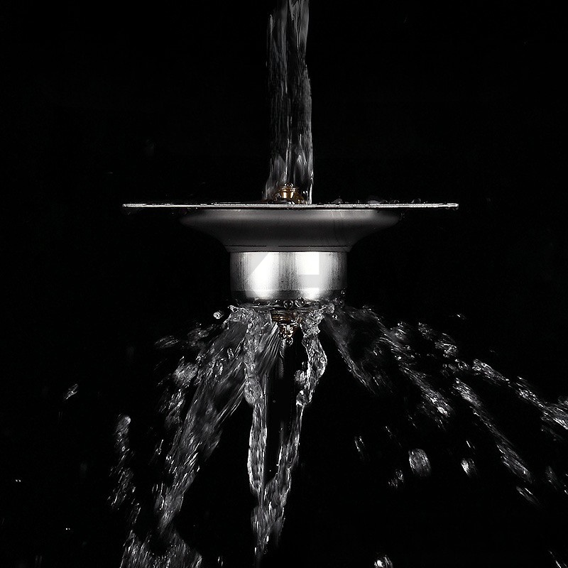 ตะแกรงน้ำทิ้งแบบกดเปิดปิด KingsMan สแตนเลส SUS304 แข็งแรง ไม่เป็นสนิม [ขายปลีก/ส่ง]