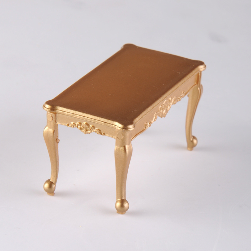โต๊ะจิ๋วสีทองรุ่นCrab Kingdom Sand Table รุ่น พร้อม Scenery Table เฟอร์นิเจอร์ Table Square Desk No. 160 Three Proportions