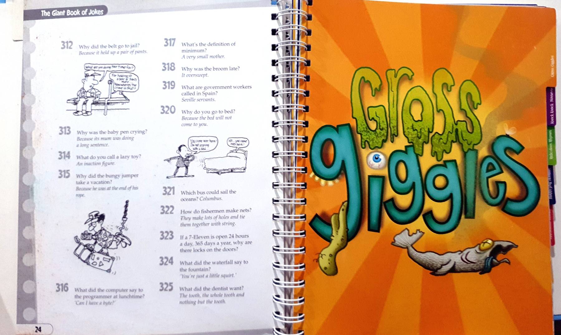 The Giant Book of Jokes Binder , Get ready for the funniest, silliest, grossest, most hilarious book of jokes you've ever seen.
