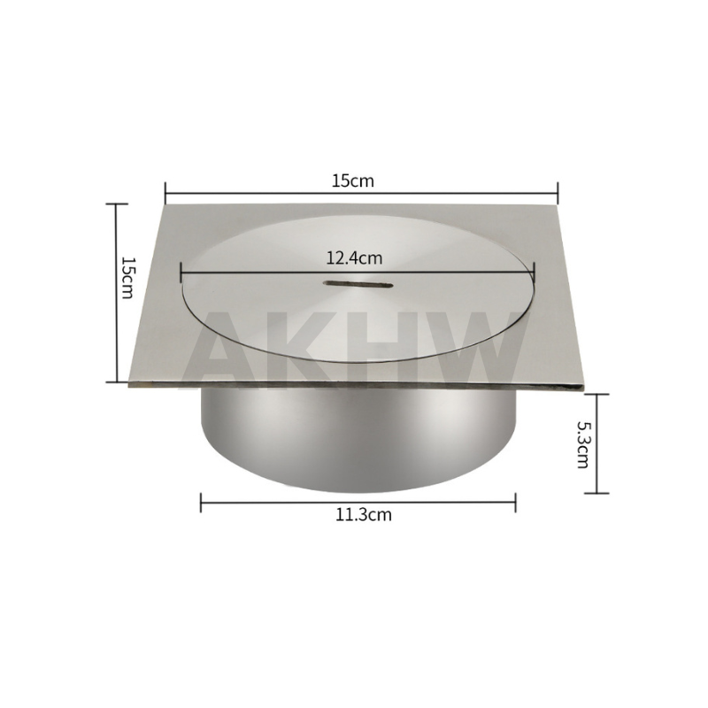 ฝาดูดส้วม/คลีนเอาท์ KingsMan สแตนเลสทั้งชิ้น SUS304 แบบหนา แข็งแรง ไม่เป็นสนิม [ขายปลีก/ส่ง]