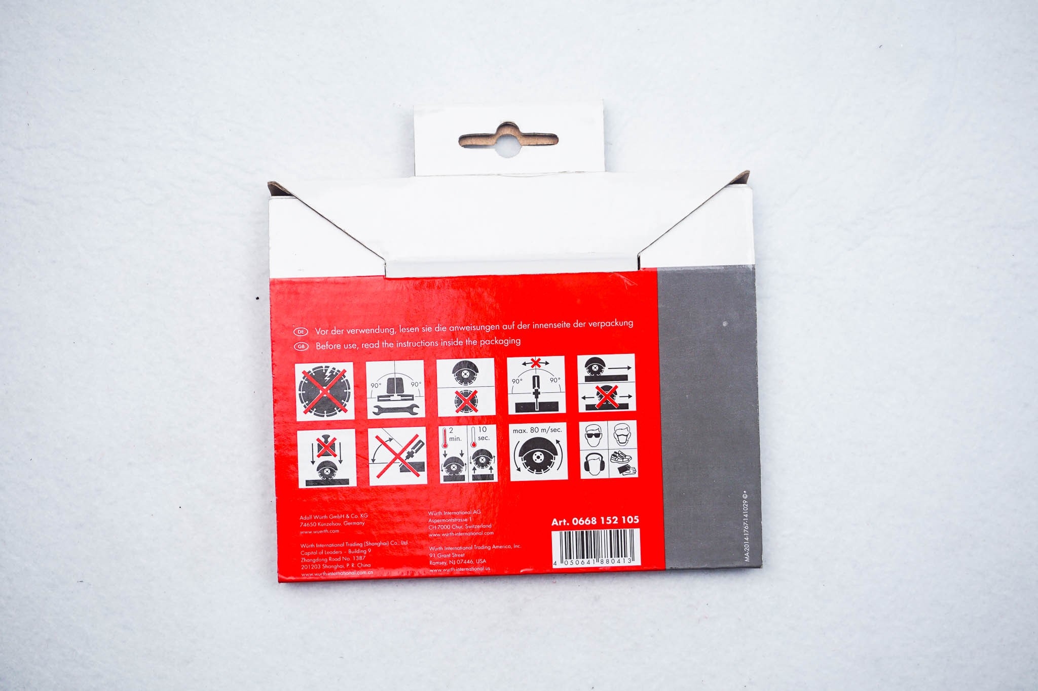 ใบตัดกระเบื้องอย่างดี ยี่ห้อ WURTH ขนาด 4 นิ้ว ของแท้