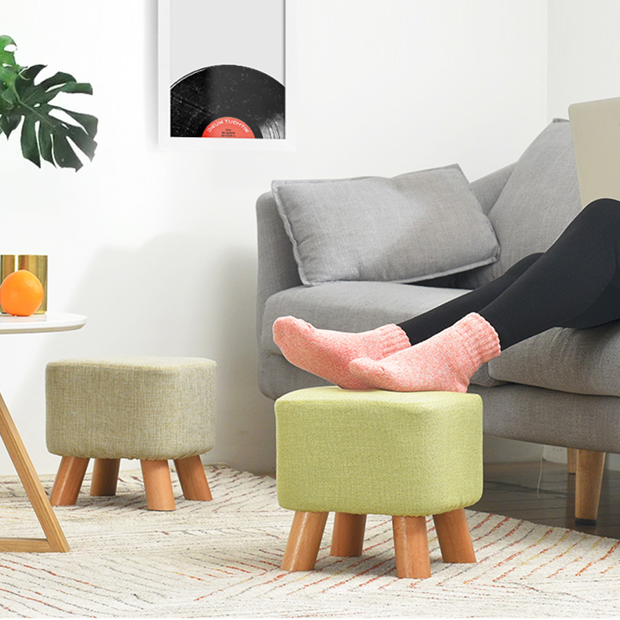 เก้าอี้สตูล เก้าอี้เล็ก เก้าอี้นั่งพื้น เก้าอี้โซฟา เก้าอี้นั่งเล่นในสวน เก้าอี้นั่งเล่นหน้าบ้าน ที่พักเท้า เก้าอี้นั่ง ขนาด 28x28 CM. รุ่น HC-029