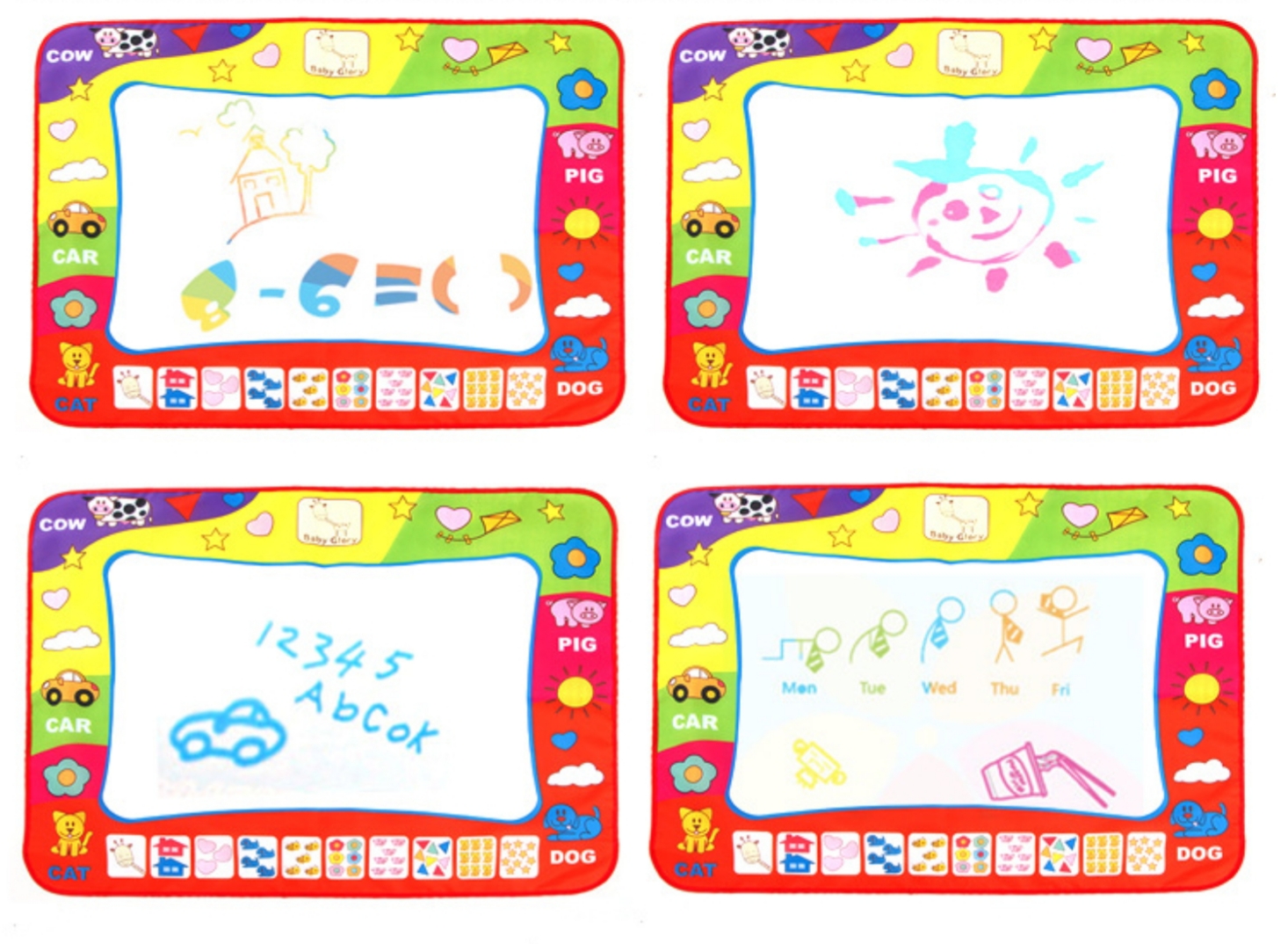 ของเล่นกระดานน้ำเมจิกของเล่นศิลปะสำหรับศิลปินน้อยร่ายมนตร์ด้วยน้ำเปล่า