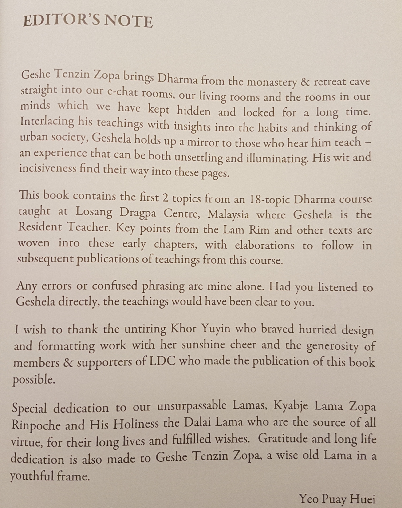 Buddha Nature & Preliminary Prayers and their Explanations