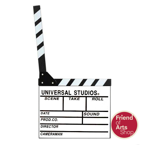 สเลท ฟิล์ม slate film (Clapboard) สีขาว ขนาด 27x30 cm