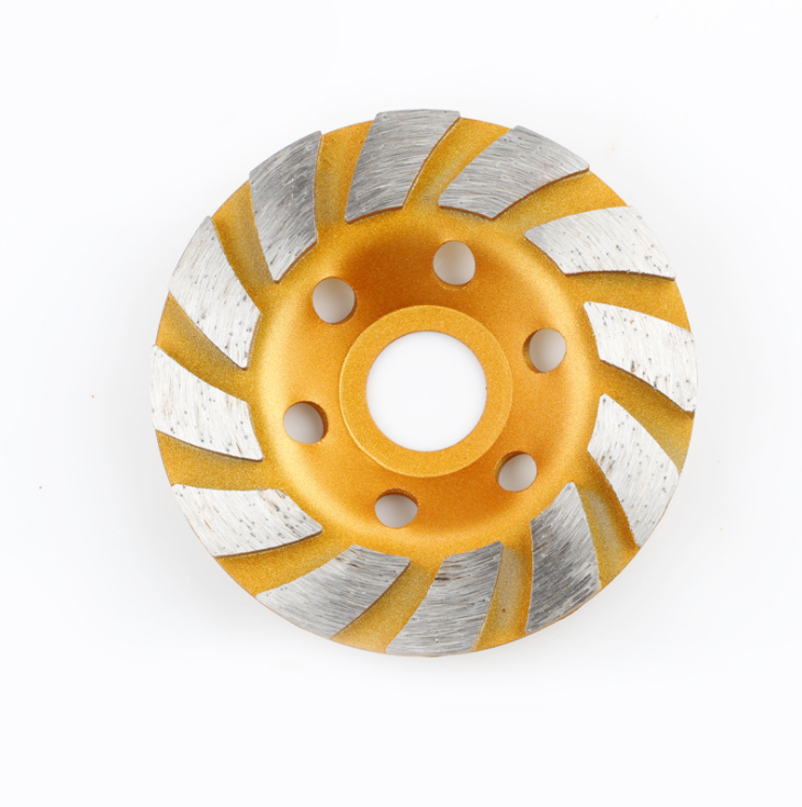 ใบถ้วยเพชรขัดพื้น 4"x12T ขัดหยาบ ยี่ห้อ KingsMan ผลิตจากเพชรคุณภาพสูง ทนทาน สำหรับขัดพื้นคอนกรีต