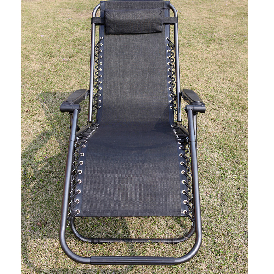 เก้าอี้ปรับนอน เก้าอี้พับได้ เก้าอี้พักผ่อน เก้าอี้พับนอน เก้าอี้นอน เก้าอี้สนามพับได้ เก้าอี้นอนพับได้ เก้าอี้ปรับเอนนอน สีดำ รุ่น HC-001