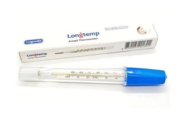 ปรอทแก้ววัดไข้ LONGTEMP 1 ชิ้น