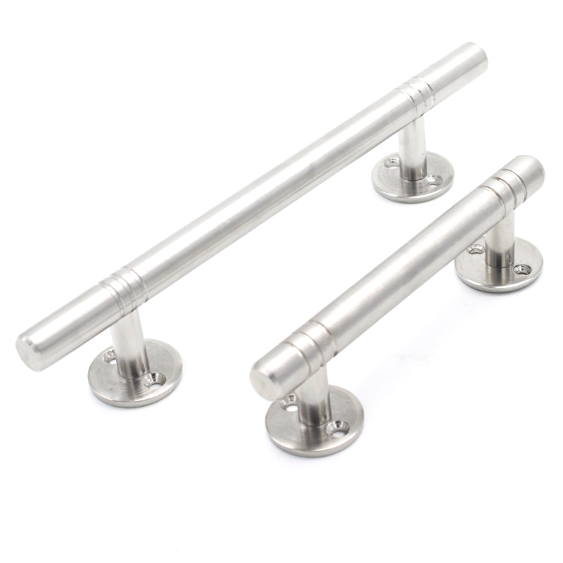 มือจับประตู/หน้าต่างสแตนเลสแท้ KingsMan แบบตันก้านตรง หนาทนทาน ไม่เป็นสนิม [ขายส่ง]