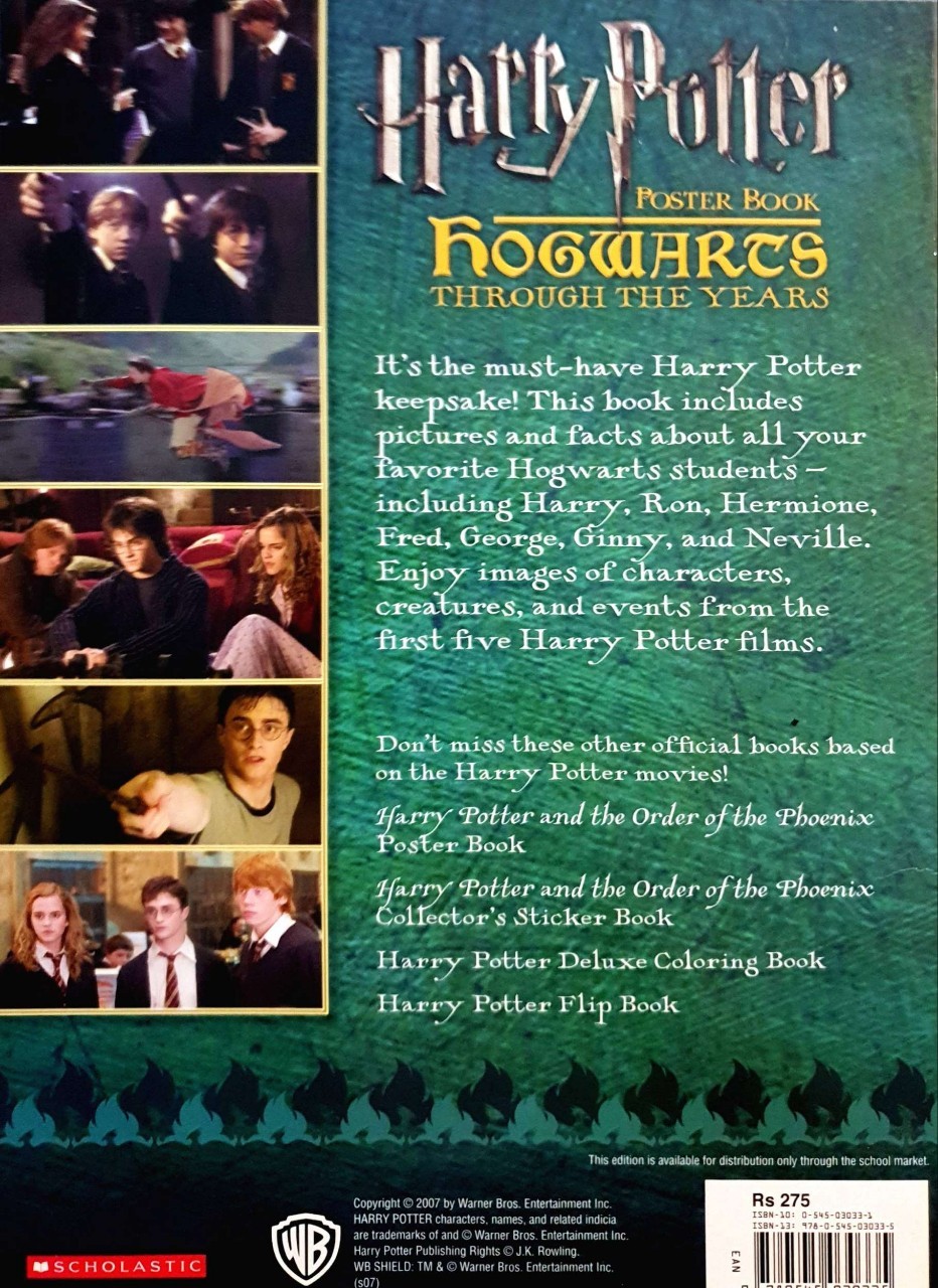 HARRY POTTER ; Poster Book HOGWARTS