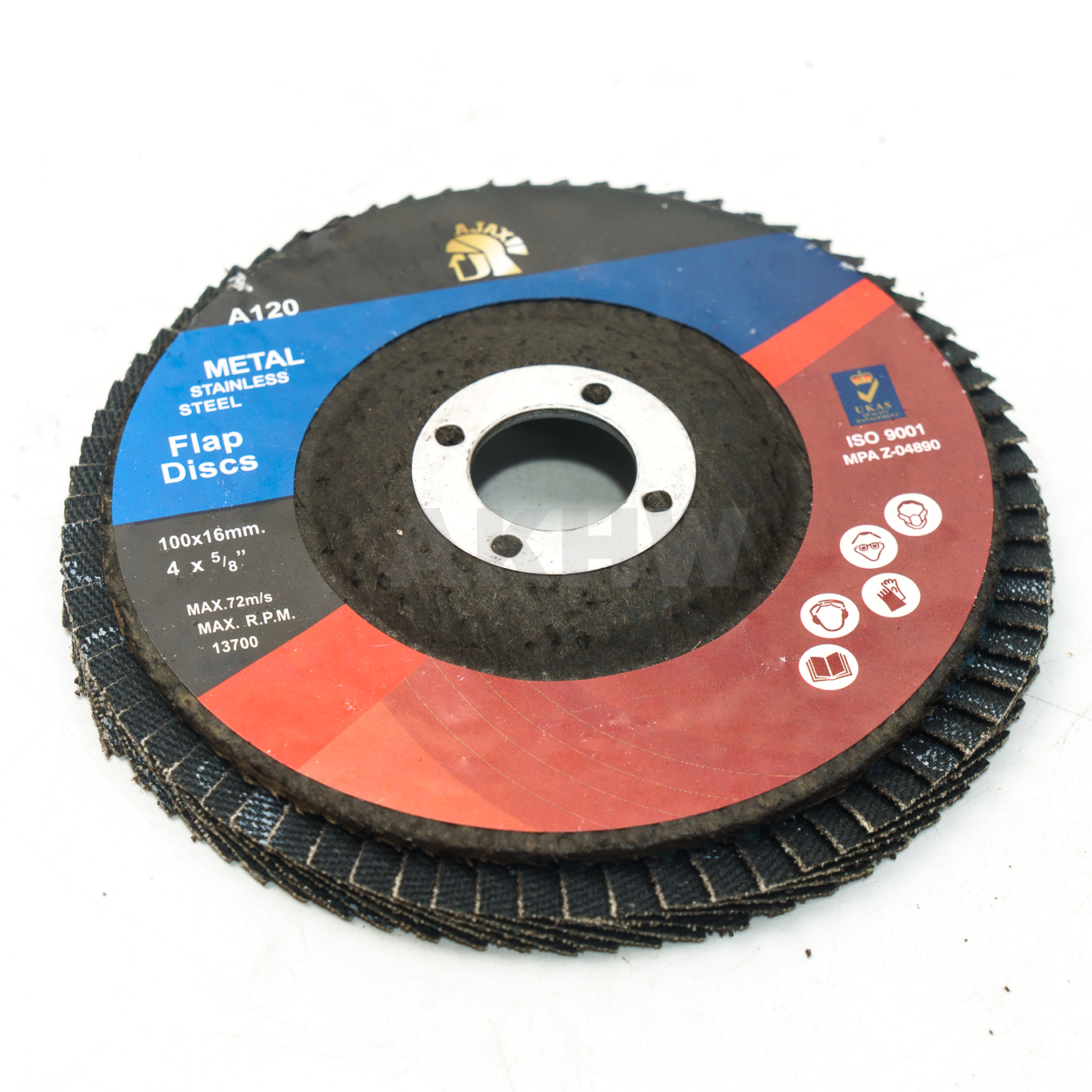 กระดาษทรายซ้อน 4 นิ้ว AJAX หลังอ่อน/หลังแข็ง [ขายปลีก/ส่ง]