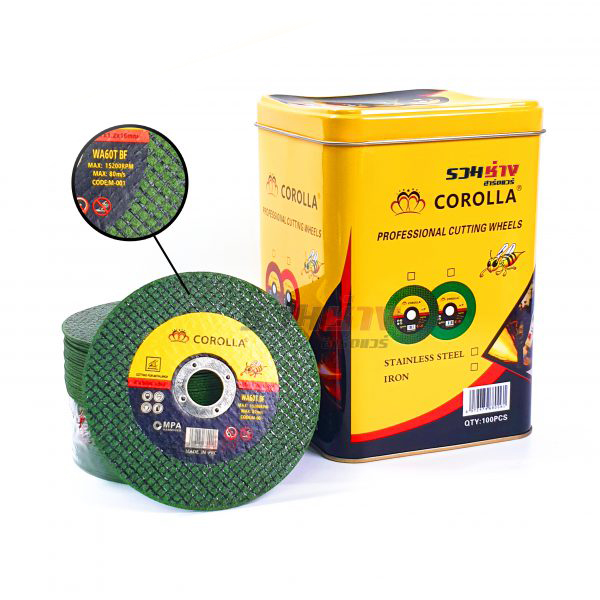 ใบตัดสแตนเลส 4 COROLLA สีเขียว