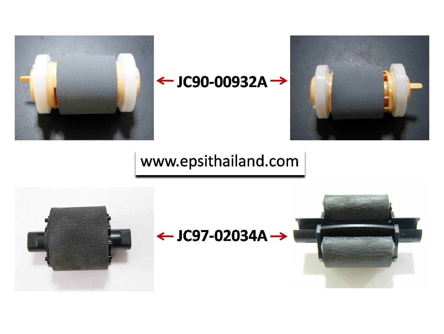 SAMSUNG/XEROX JC90-00932A PICKUP ROLLER TRAY2 & JC97-02034A PICK UP ROLLER MP TRAY FOR SAMSUNG ML-3050/3051/3470/3471 XEROX PHASER 3428/3435 500 กรัม