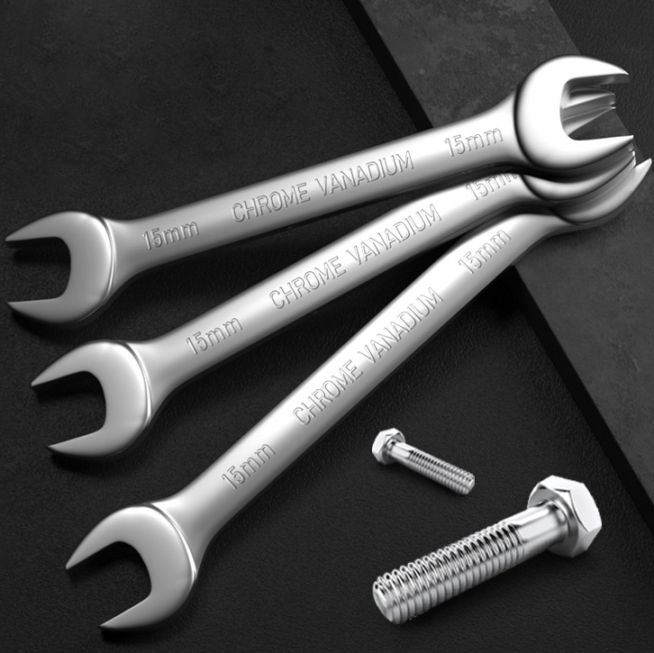 ประแจปากตาย 2 ข้าง ยี่ห้อ KingsMan วัสดุเหล็กกล้าคุณภาพสูง แข็งแรงทนทาน เหมาะกับงานหนัก [ขายปลีก/ส่ง]