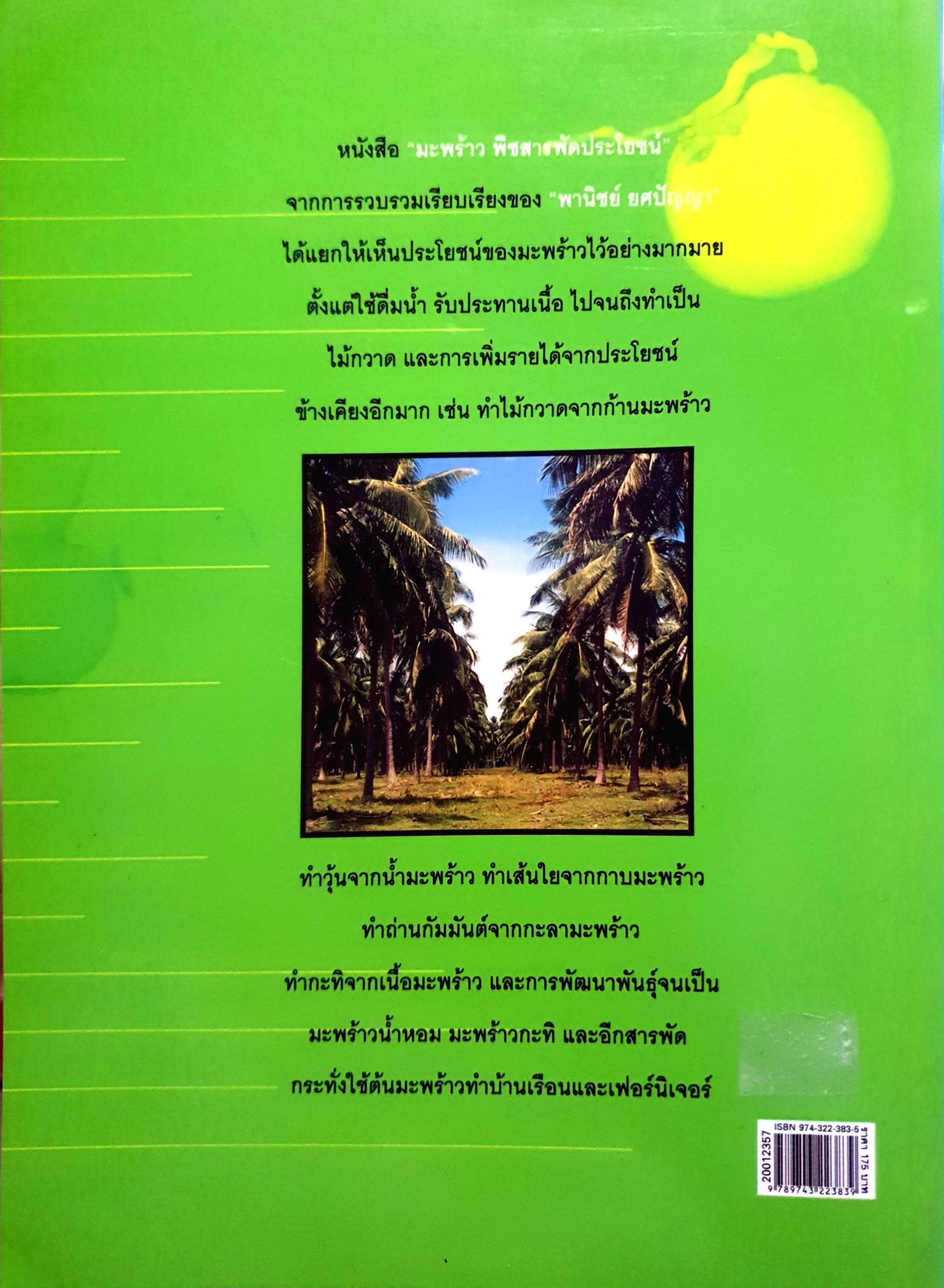 มะพร้าว พืชสารพัดประโยชน์ พานิชย์ ยศปัญญา