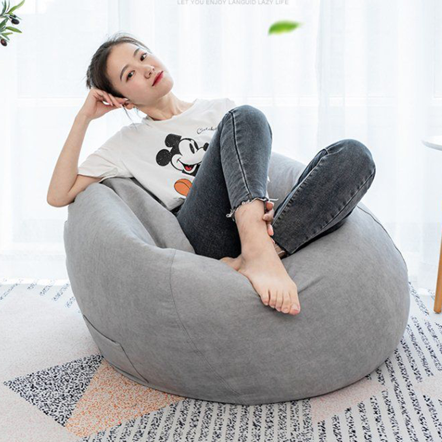 เก้าอี้เม็ดโฟม เก้าอี้ bean bag โซฟาเม็ดโฟม เบาะนั่งเม็ดโฟม ที่นั่งเม็ดโฟม โซฟานั่งพื้น โซฟานั่งเล่น โซฟานั่งสบาย เบาะเม็ดโฟม รุ่น HC-023