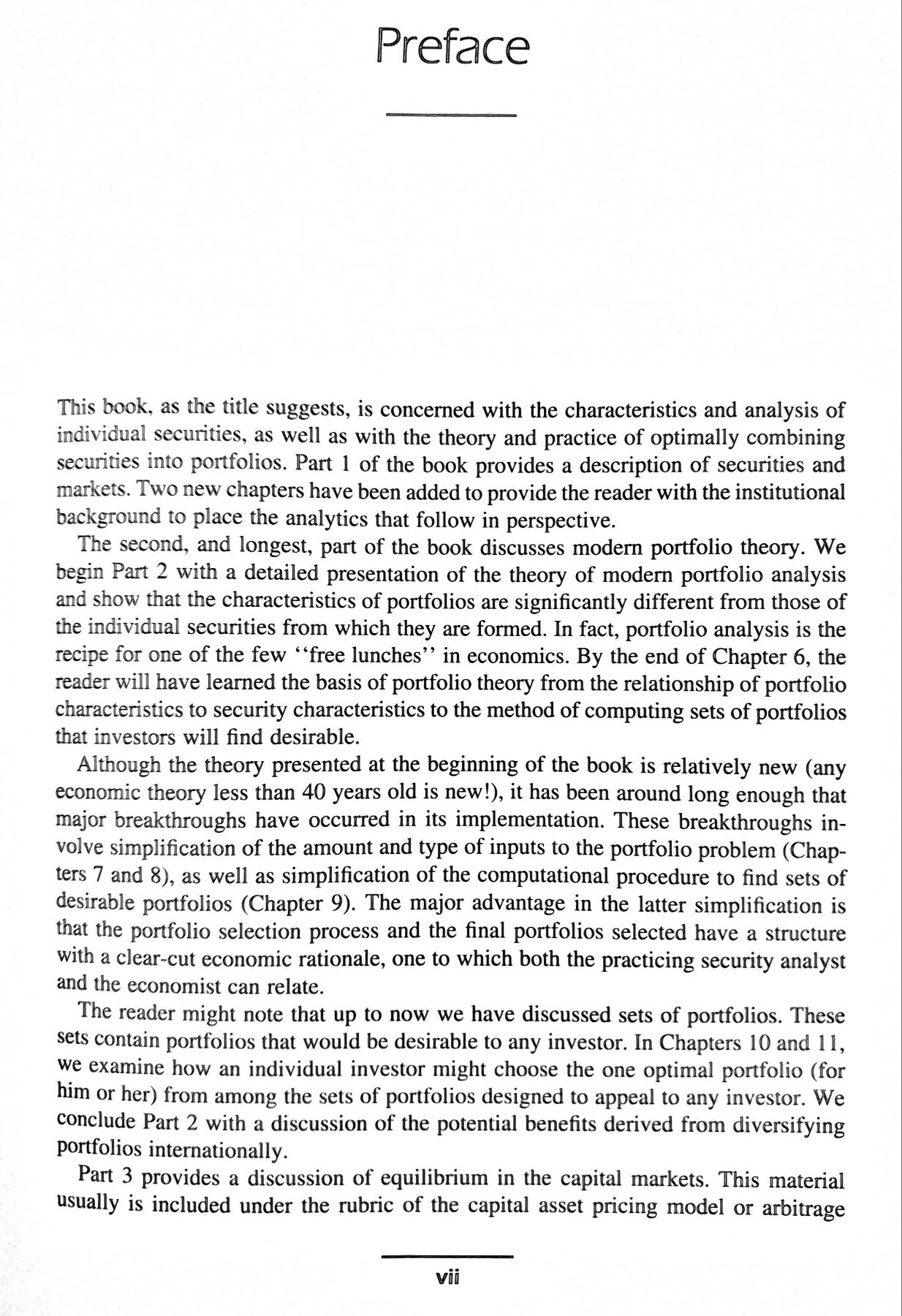 Modern Portfolio Theory and Investment Analysis