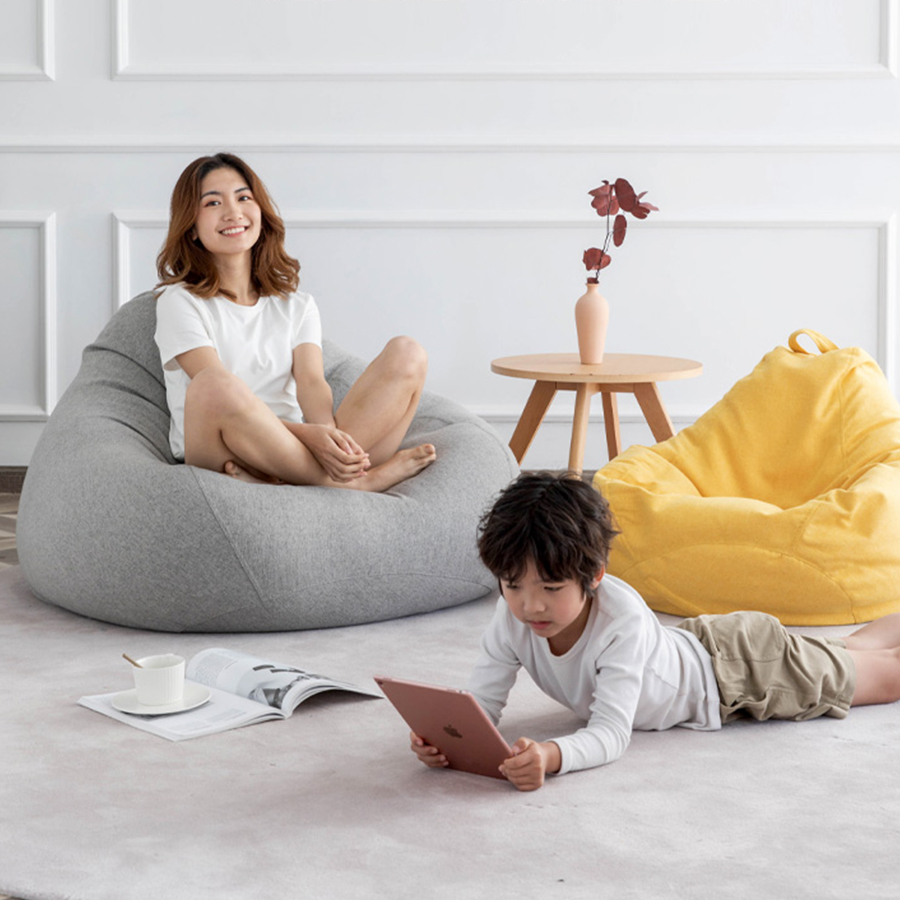 เก้าอี้เม็ดโฟม เก้าอี้ bean bag โซฟาเม็ดโฟม เบาะนั่งเม็ดโฟม ที่นั่งเม็ดโฟม โซฟานั่งพื้น โซฟานั่งเล่น โซฟานั่งสบาย เบาะเม็ดโฟม รุ่น HC-023