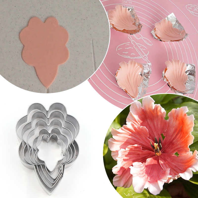 แม่พิมพ์ดอกชบา A600 Parrot Tulip Petal Mold Baking DIY เครื่องมือ Fondant Moldเหมาะสำหรับนักประดิษฐ์ดอกไม้จากดินไทยดินญี่ปุ่นและดินเกาหลีโดยเฉพาะ