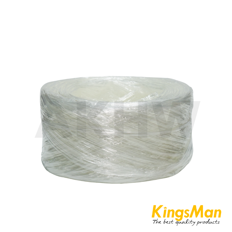 เชือกฟางเส้นใหญ่ฟู KingsMan คละสี เกลียวแน่น หนาเหนียว ทนทาน 200กรัม/ม้วน [ปลีก1ม้วน/ห่อ6ม้วน]