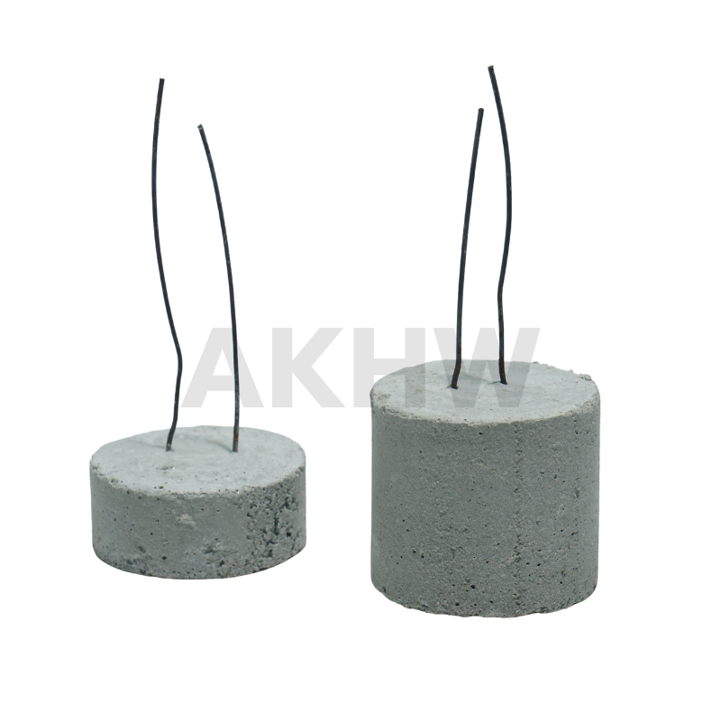 (แพ็ค10ลูก) ลูกปูนหนุนเหล็กแบบกลม ขนาด 2.5/5 cm สำหรับรองเหล็กคาน เหล็กเสา เหล็กไวร์เมช [แพ็ค10ลูก]