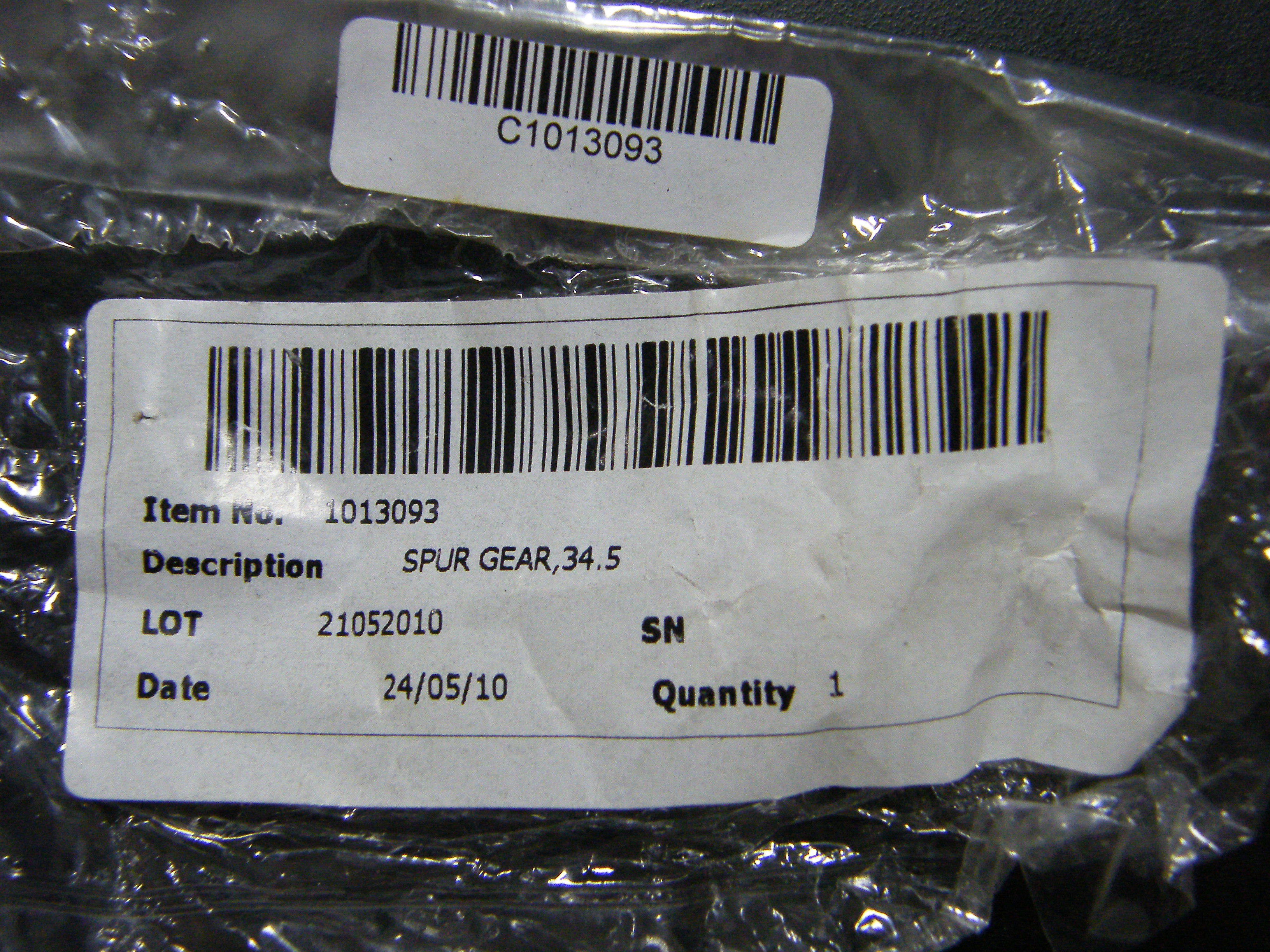 EPSON EPSON SPUR GEAR 34.5 LQ-2070/2170/2080/2090/2180/2190/590 1013093 300 กรัม