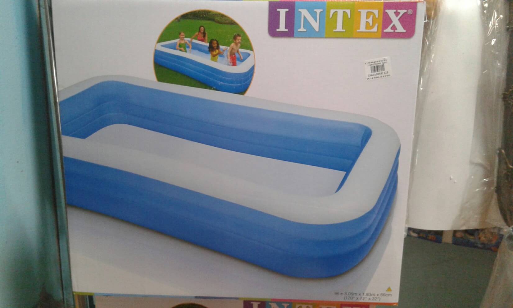 สระน้ำ สระเป่าลม 3 เมตร สระน้ำเป่าลมขนาดใหญ่ เล่นสนุก Intex ของแท้ 100% รับประกันรั่วซึม