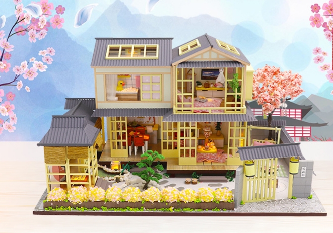 โมเดลบ้านจำลองสไตล์ญี่ปุ่น เป็นบ้านวิลล่าขนาดใหญ่เหมาะสำหรับผู้ ที่ชื่นชอบการสะสม โมเดลโดยเฉพาะ