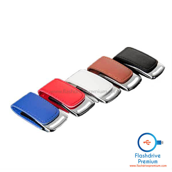 แฟลชไดร์ฟหนัง พรีเมี่ยม (Leather Flash Drive)