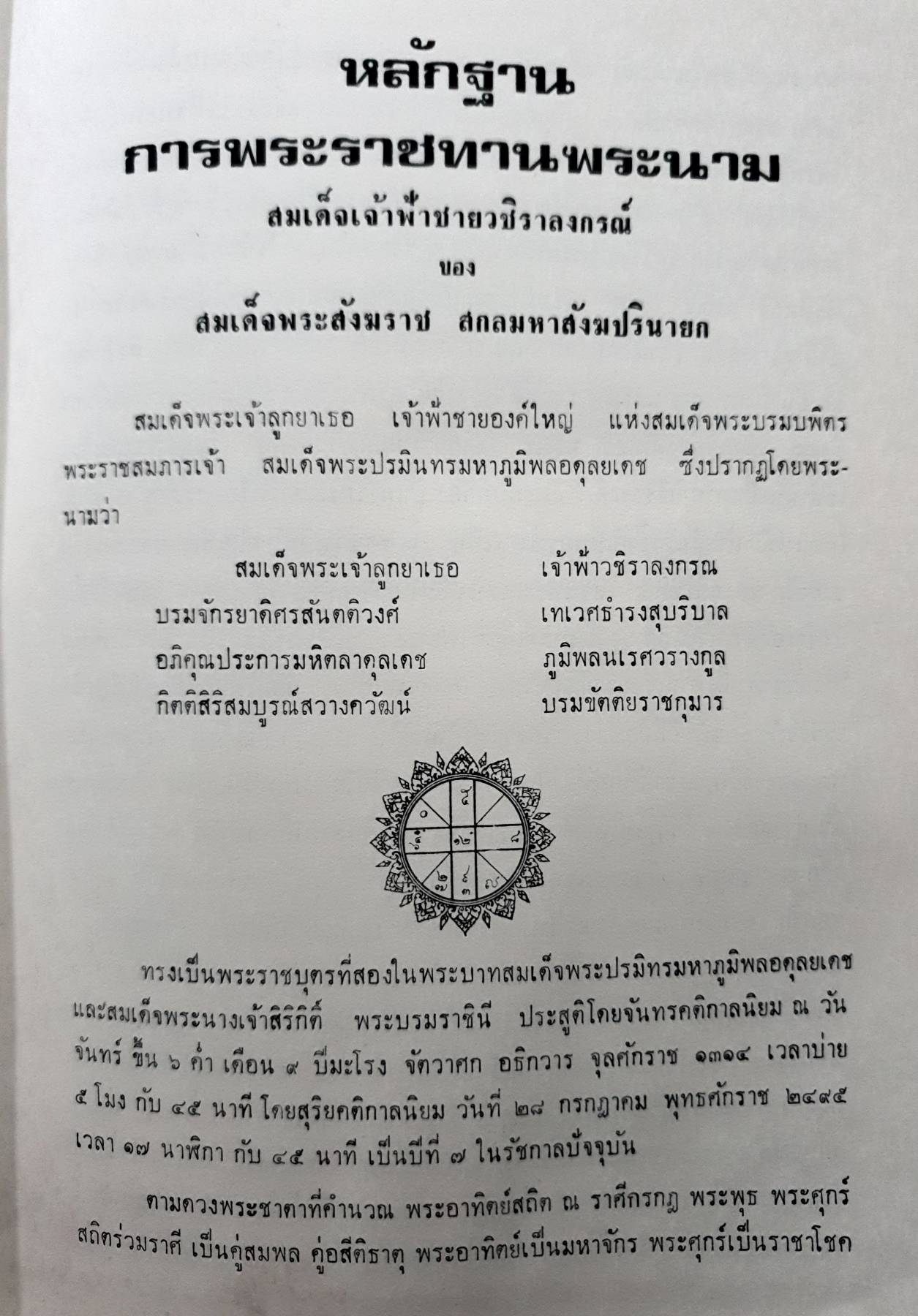 สมเด็จพระบรมโอรสาธิราช เจ้าฟ้ามหาวชิราลงกรณ สยามมกุฎราชกุมาร พิมพ์ปี 2520