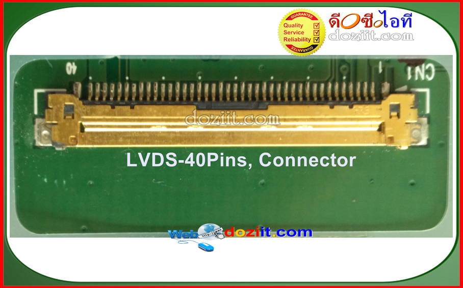 จอโน๊ตบุ๊ค LED Notebook 18.4" Screen 1920x1080 FHD (LVDS, 40 pins) LED Laptop Screen Panel