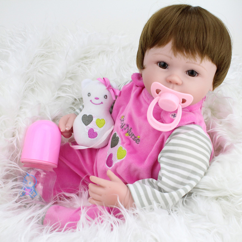 ตุ๊กตาเด็กทารกจำลองเสมือนจริงsnow pink doll สำหรับนักสะสมตุ๊กตาและเป็นของขวัญสำหรับผู้ที่ชื่นชอบงานbaby doll
