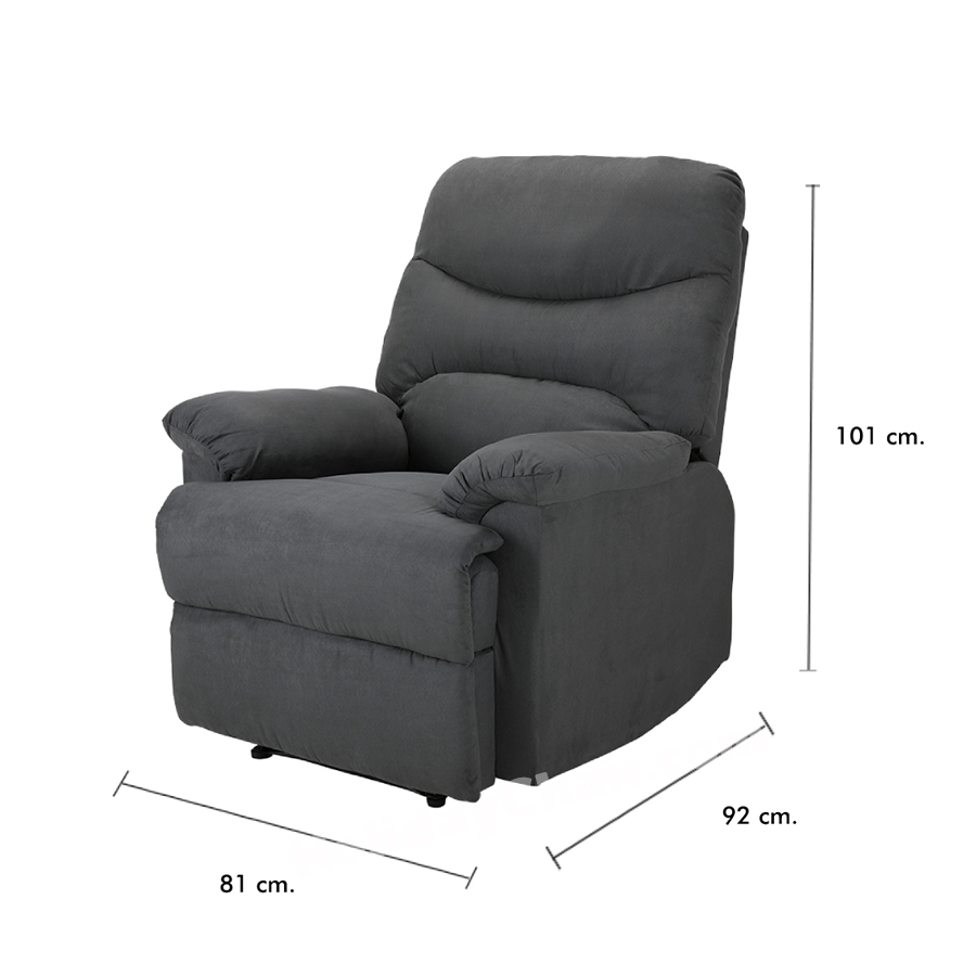 เก้าอี้โซฟา โซฟาผ้า โซฟาปรับนอน เก้าอี้ปรับระดับ โซฟาเดี่ยว เก้าอี้เอนหลัง เก้าอี้ปรับเอนนอน เก้าอี้เอนนอน โซฟาพักผ่อน โซฟานุ่มๆ รุ่น HC-047 (สีเทา)