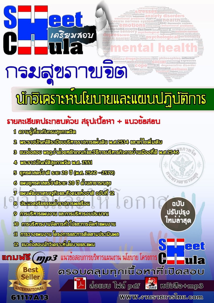 แนวข้อสอบ นักวิเคราะห์นโยบายและแผนปฏิบัติการ กรมสุขภาพจิต