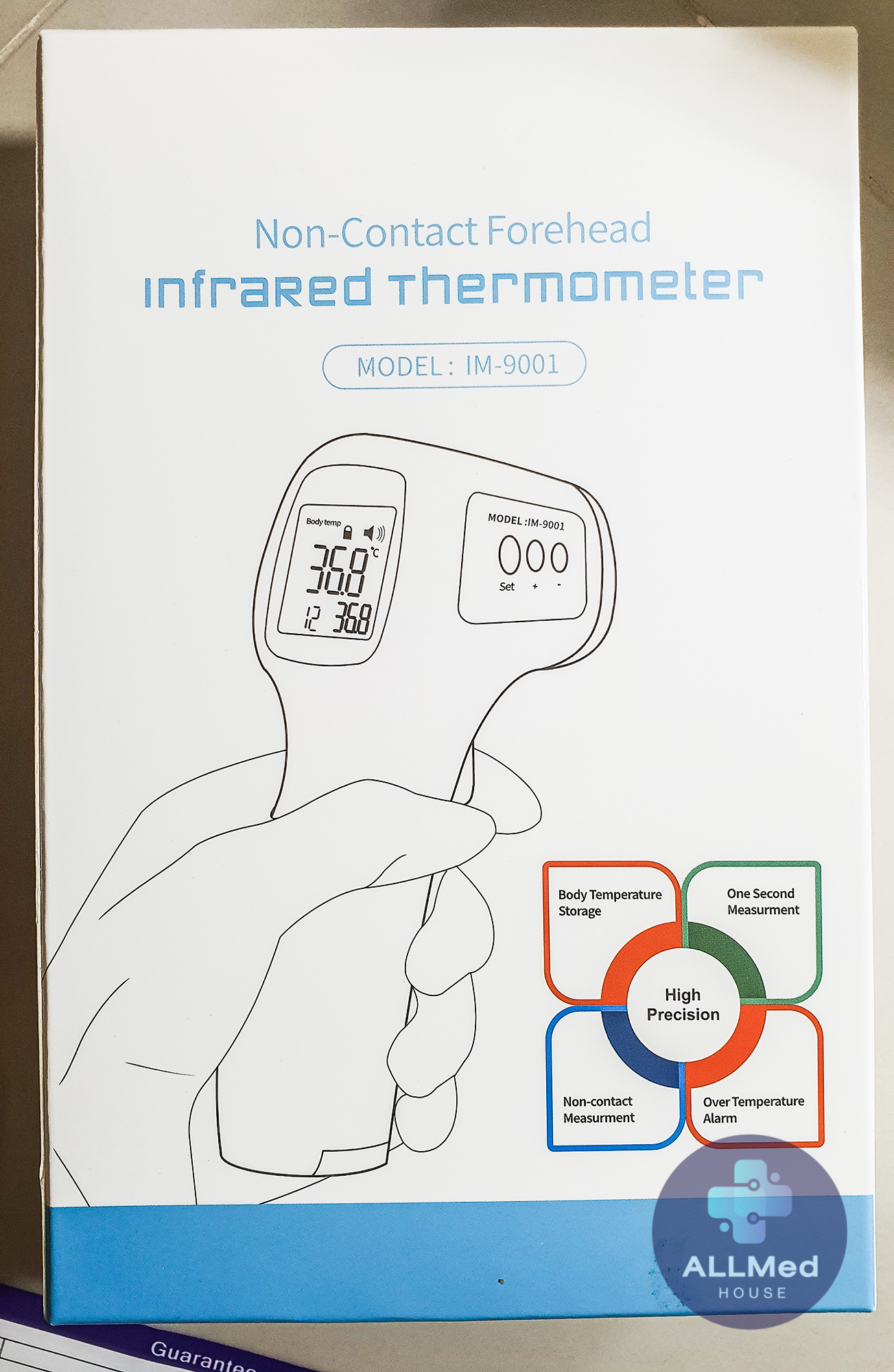 อุปกรณ์วัดไข้แบบถือ ชนิดไม่สัมผัส เทอร์มอมิเตอร์
