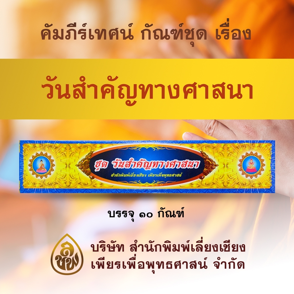 ชุดคัมภีร์เทศนา วันสำคัญทางศาสนา จำนวน 10 กัณฑ์ สำหรับพระภิกษุสงฆ์ใช้แสดงธรรมเนื่องในโอกาสต่างๆ หนังสือธรรมะ บจ.สำนักพิมพ์เลี่ยงเชียง เพียรเพื่อพุทธศาสน์