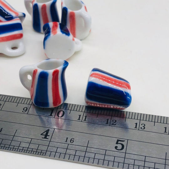 10 pieces Miniature Ceramic Jug, Miniature Ceramic Mug, Miniature Sweet, Cups, dishes, kitchen utensils