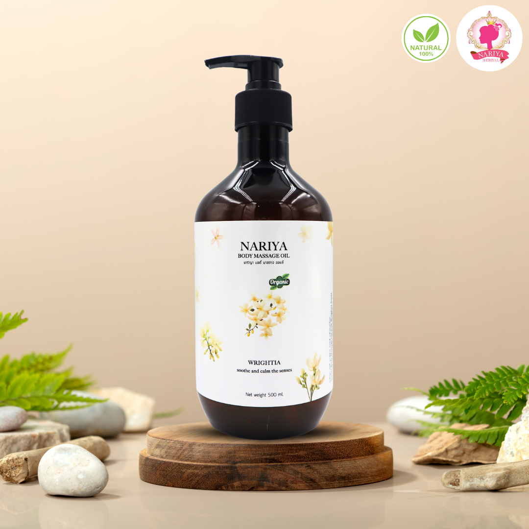 น้ำมันนวดอโรม่า Body Massage Oil กลิ่นดอกโมก ขนาด 500 มิลลิลิตร น้ำมันนวด นวดผ่อนคลาย SKU-00233