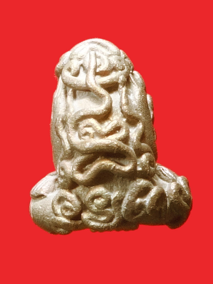 (9) พระปิดตามหาอุตยันต์ยุ่ง หลวงพ่อเกตุ วัดเกาะหลัก ปี 2534 (พิมพ์เศัยรโต) เนื้อสำริด