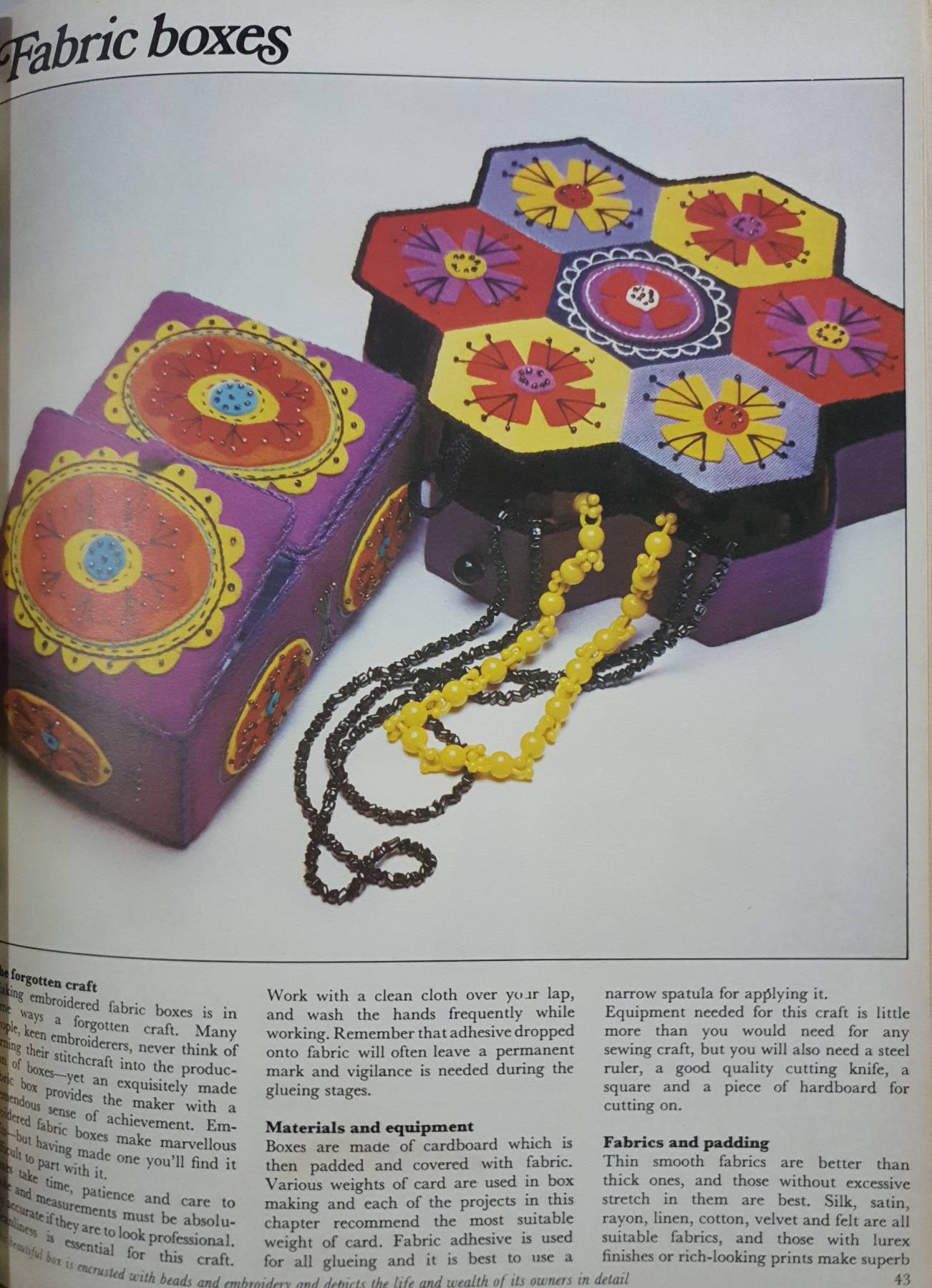 Popular Crafts Golden Hands Book 1960's vintage patchwork beading christmas gift