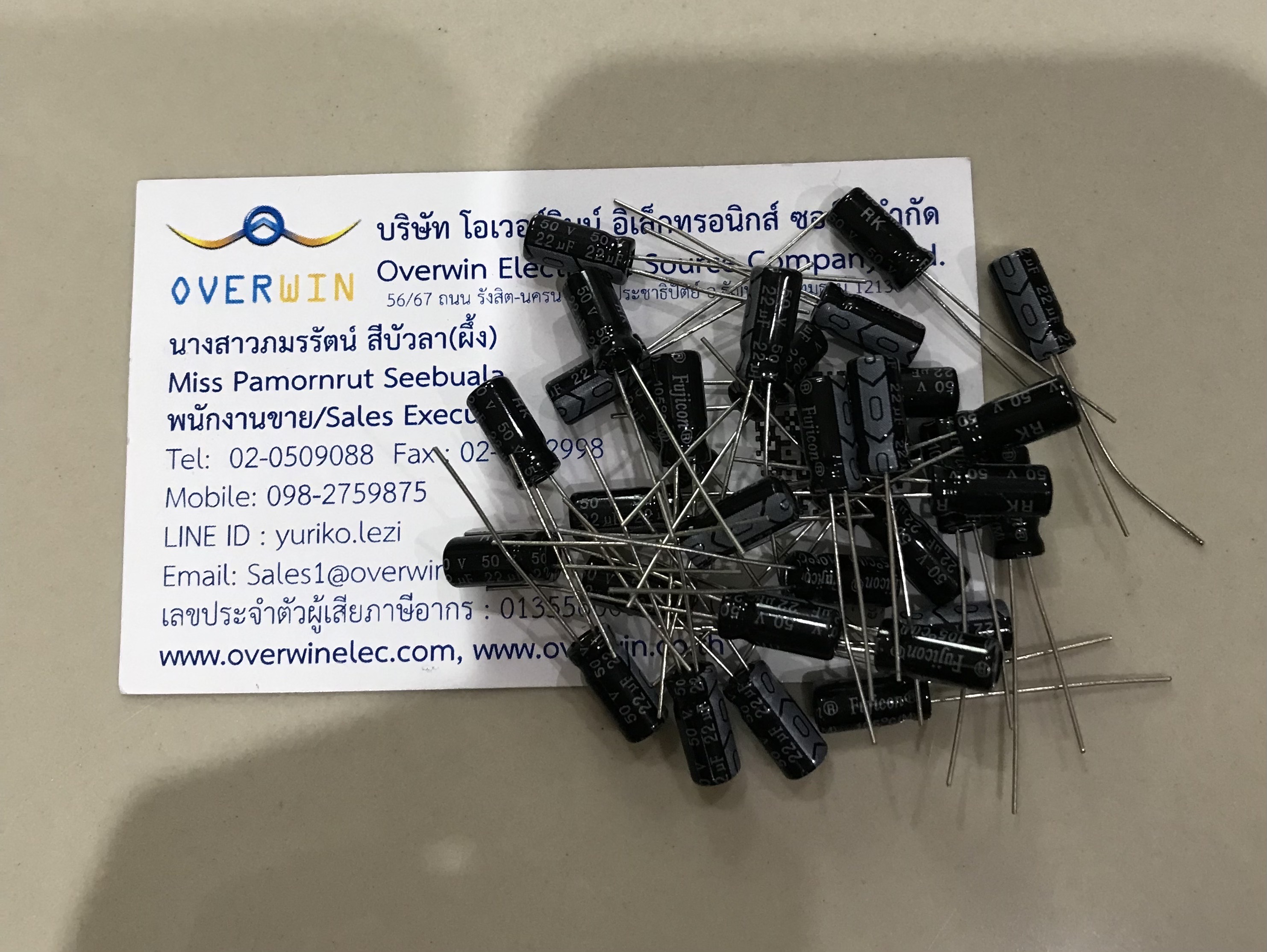 22UF 50V FUJICON