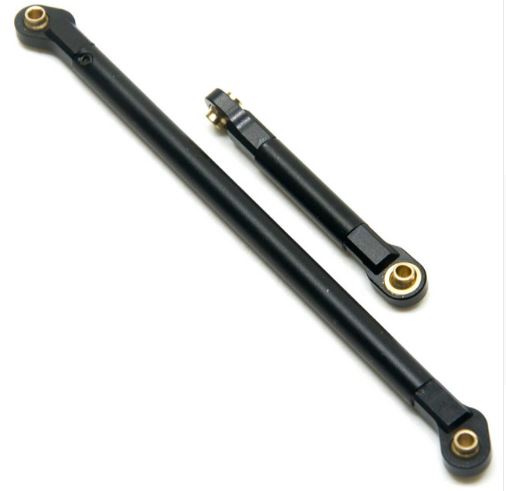 High Quality Black Blue Red Aluminum Steering Link Arm For Axial AX10 SCX10 RC Car Steering Linkage Rod Link 1 set New