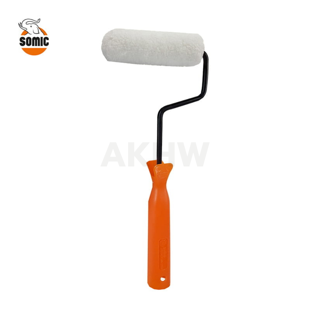 ลูกกลิ้งงานไม้ Wood Roll 4 นิ้ว โซมิค SOMIC สำหรับทาสีย้อมไม้, วานิช, แชลแล็ก [สินค้าสั่งโรงงาน ขายยกลัง] (ราคาไม่รวมแวท)