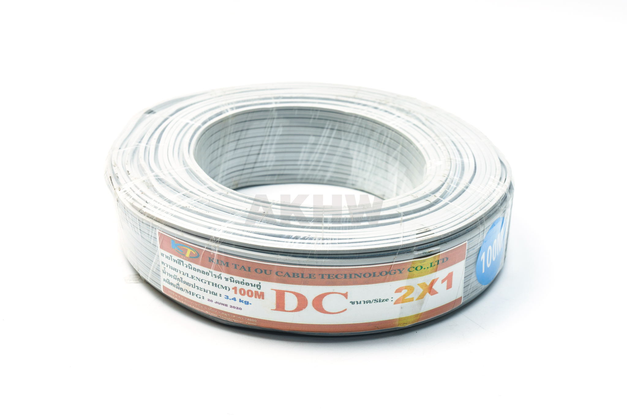 สายไฟอ่อนสีเทา VFF คละยี่ห้อANT iCON PKS NATION KT X-TRA (ขดละ 100 เมตร)