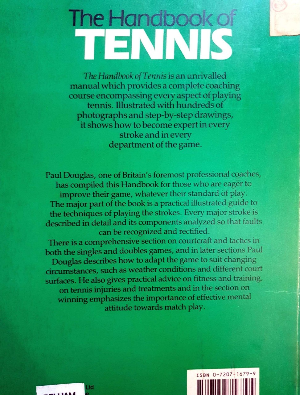 THE HANDBOOK OF TENNIS : Paul Douglas